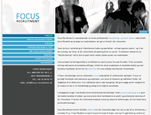 Tablet Screenshot of focusrecruitment.dk